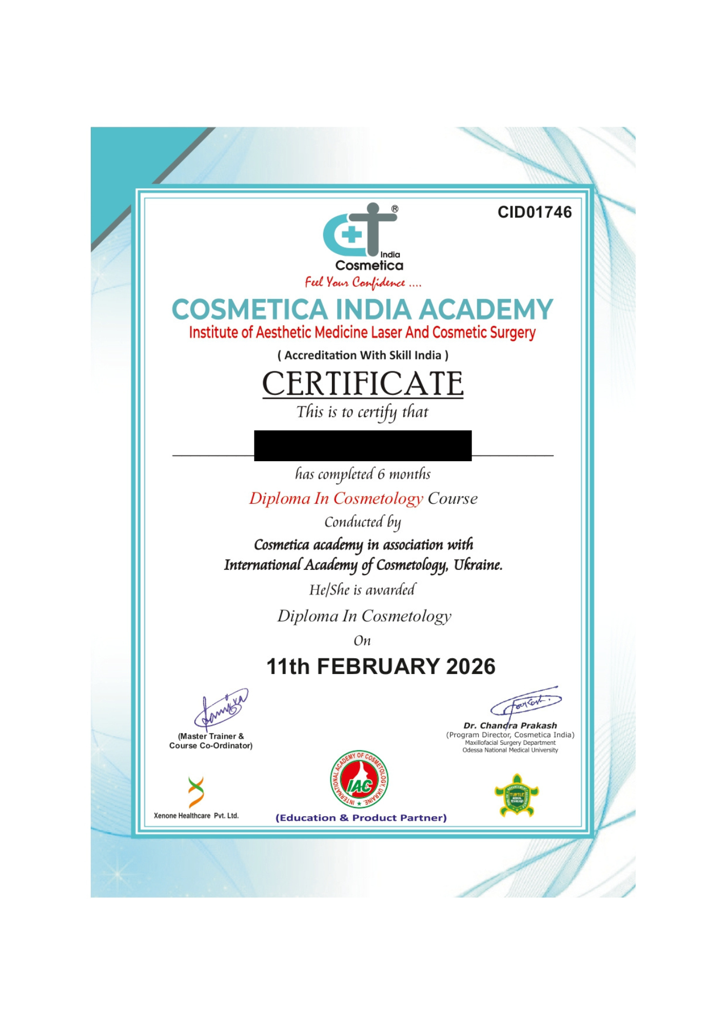 Certificate 2