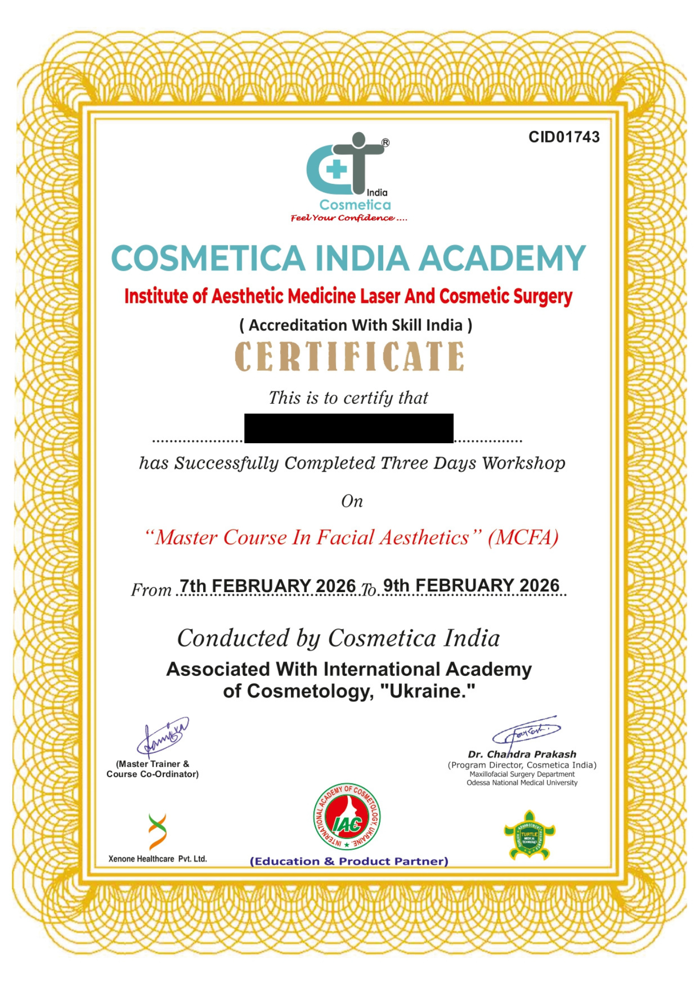 Certificate 4